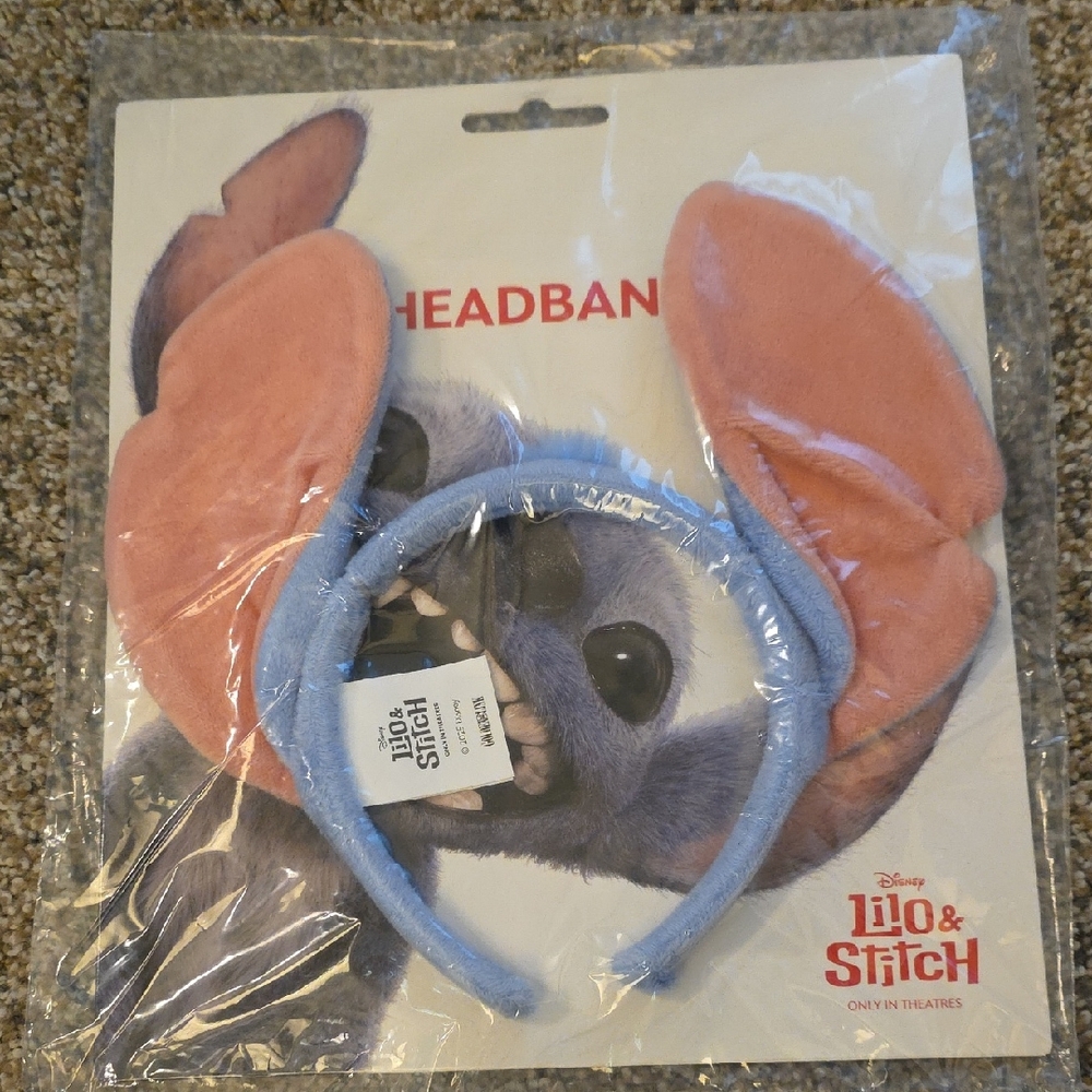 Disney Lilo & Stitch Blue and Pink Ear Headband